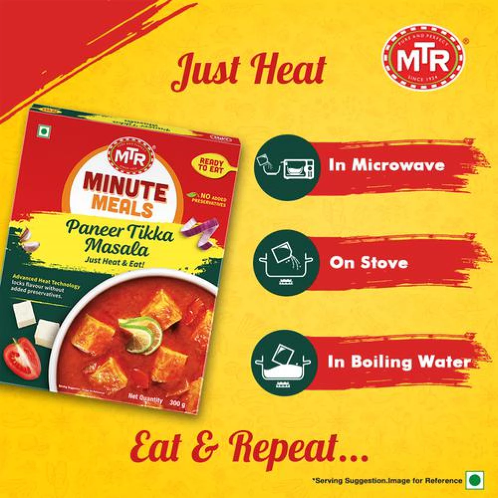 MTR Ready To Eat - Paneer Tikka Masala, 300 g Carton-6.webp